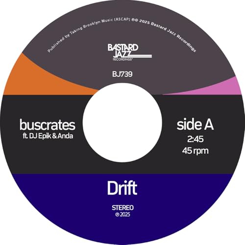 BUSCRATES - DRIFT/SERENITY (TRANSPARENT VINYL) - Vinyl Record SIN image 1