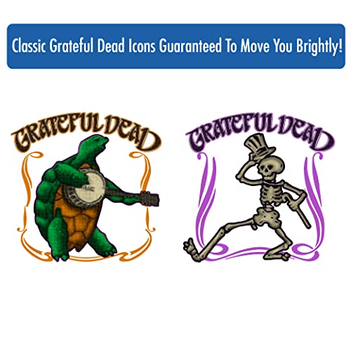 GRATEFUL DEAD - Retro Pint Glasses 4 Pack 16 Oz (Terrapin. Stealie. Be image 5