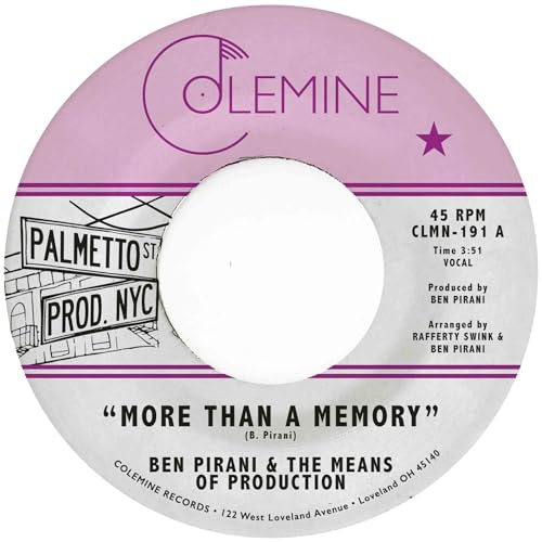 BEN PIRANI - MORE THAN A MEMORY - Vinyl Record VL image 1