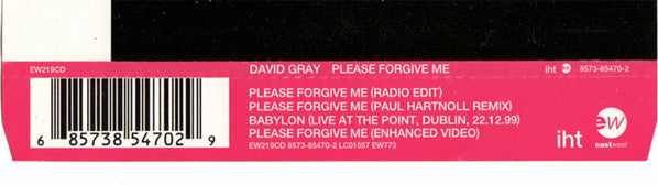 David Gray - Please Forgive Me - Used CD image 4