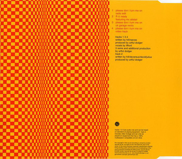Artful Dodger - Please Don't Turn Me On - Used CD image 2