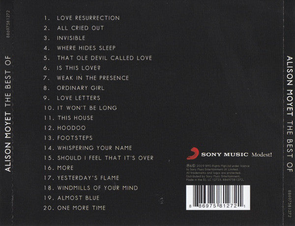 Alison Moyet - Best Of - CD image 2