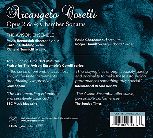 Avison Ensemble - Arcangelo Corelli: Opus 2 & 4: Chamber Sonatas - CD image 2