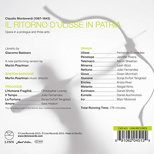 Claudio Monteverdi - : Il Ritorno DUlisse in Patria - SAC3 image 2