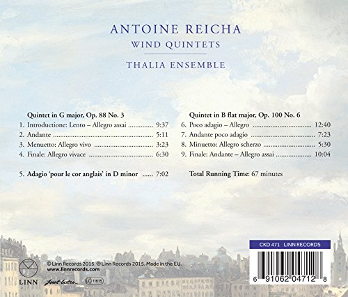 Thalia Ensemble - Antoine Reicha: Wind Quintets - CD image 2