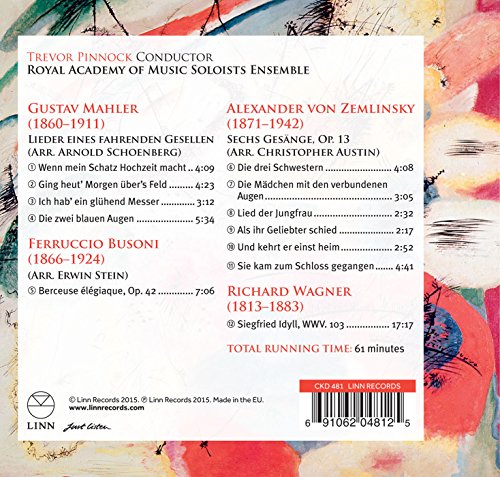Arnold Schoenberg - Mahler: Lieder Eines Fahrenden Gesellen - CD image 2