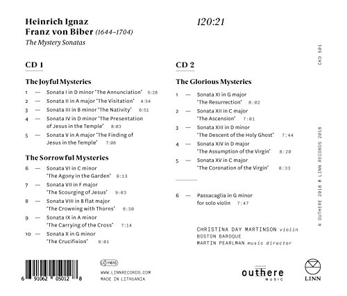 Boston Baroque - Biber: The Mystery Sonatas - CD image 2