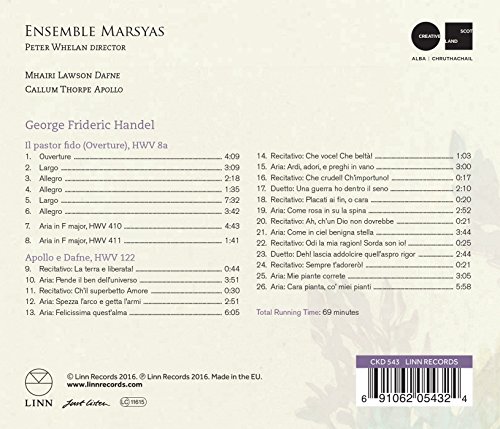 Callum Thorpe - Handel: Apollo E Dafne HWV 122 - CD image 2