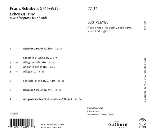 RICHARD EGARR; ALEXA - SCHUBERT LEBENSSTURME. MUSIC - CD image 2