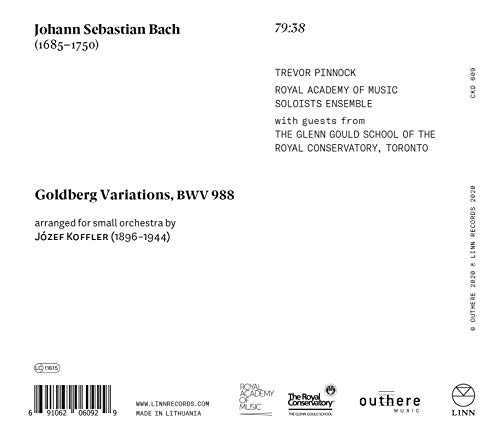 ROYAL ACADEMY OF MUS - BACH GOLDBERG VARIATIONS - CD image 2