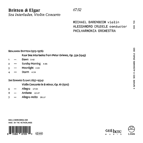 MICHAEL BARENBOIM; A - BRITTEN & ELGAR SEA INTERLUDE - CD image 2