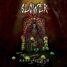 SLOWER - RAGE AND RUIN (NEON ORANGE VINYL) - Vinyl Record image 2