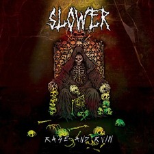 SLOWER - RAGE AND RUIN (3 COLOUR STRIPE MAGENTA/BLACK/GREEN VINYL) - Vi image 2