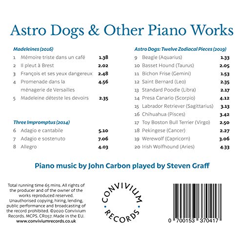 JOHN CARBON - CARBON:ASTRO DOGS - CD image 2