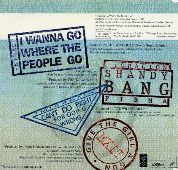 Wildhearts - I Wanna Go Where The People Go - Used CD image 2