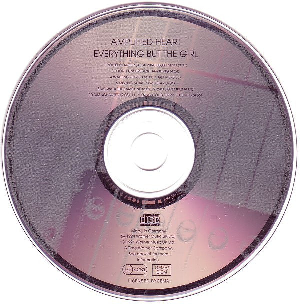 Everything But The G - Amplified Heart - Used CD image 3
