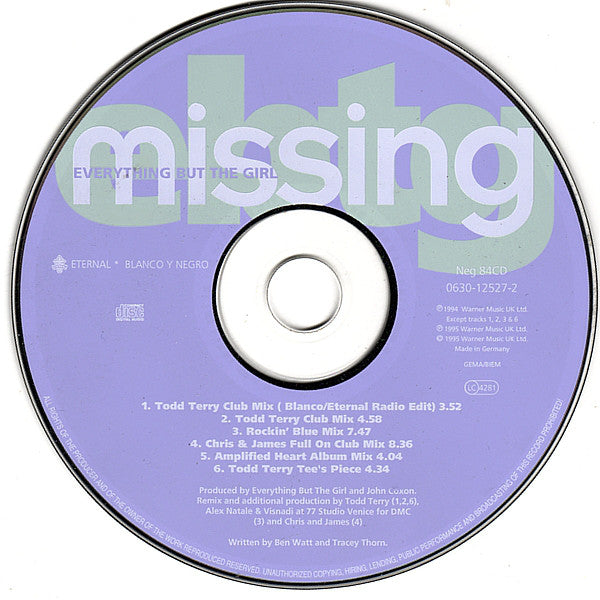 Everything But The G - Missing - Used CD image 10