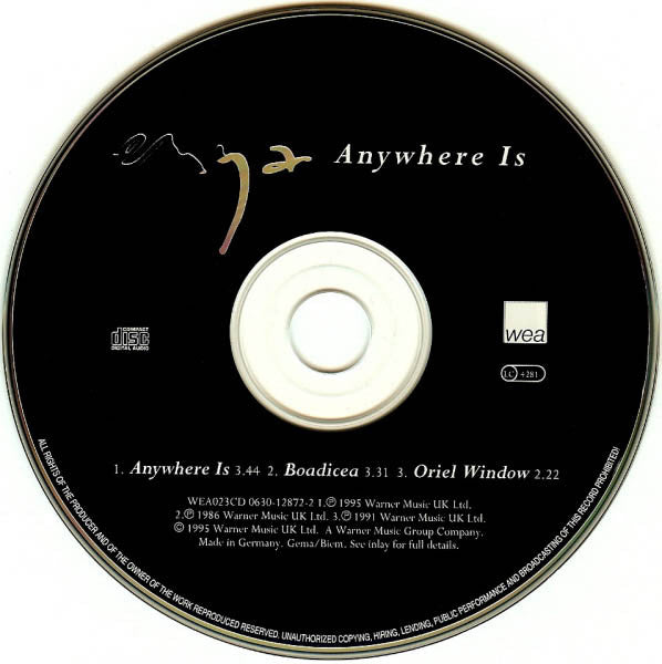 Enya - Anywhere Is - Used CD image 10