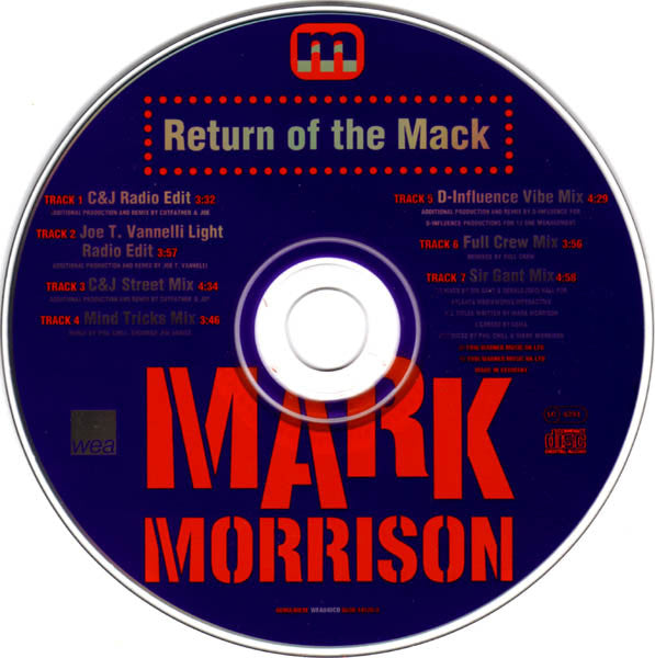 Mark Morrison - Return Of The Mack - Used CD image 10