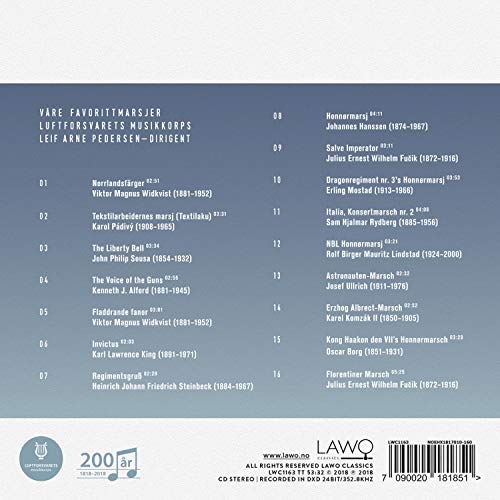 Leif Arne Pedersen - Vare Favorittmarsjer - Our Favourite Marches - CD image 2