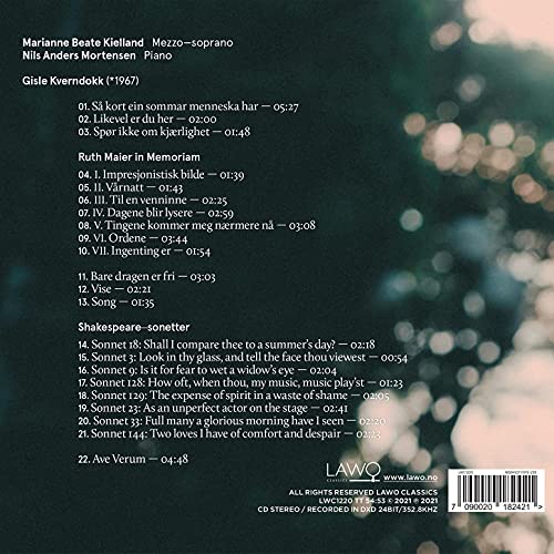 Sa Kort Ein Sommar Menneska Har - Songs By Gisle Kverndokk - CD image 2