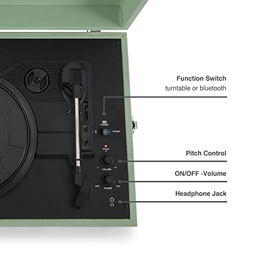 CROSLEY - Voyager Portable Turntable  (Sage)- Now With Bluetooth Out - image 5