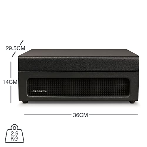 CROSLEY - Voyager Portable Turntable (Black)- Now With Bluetooth Out - image 5