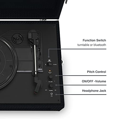 CROSLEY - Voyager Portable Turntable (Black)- Now With Bluetooth Out - image 6