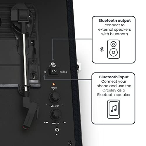 CROSLEY - Voyager Portable Turntable (Black)- Now With Bluetooth Out - image 7
