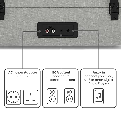 CROSLEY - Voyager Portable Turntable (Grey) - Now With Bluetooth Out - image 3
