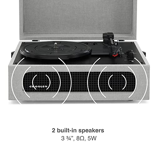 CROSLEY - Voyager Portable Turntable (Grey) - Now With Bluetooth Out - image 6