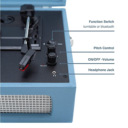 CROSLEY - Voyager Portable Turntable  (Washed Blue)- Now With Bluetoot image 5