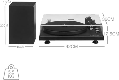 CROSLEY - C62 Shelf System (Black) - Turntable image 5