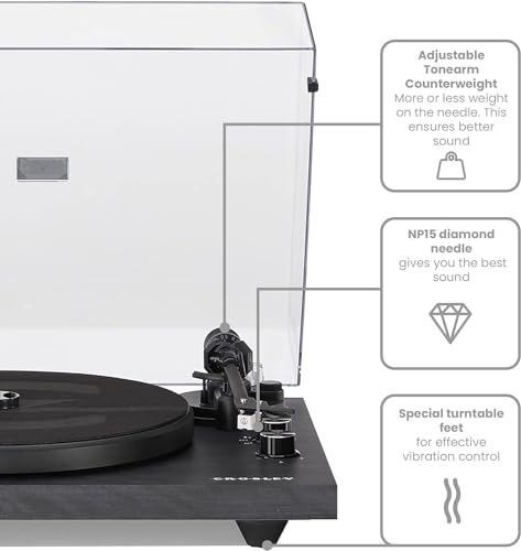 CROSLEY - C62 Shelf System (Black) - Turntable image 8