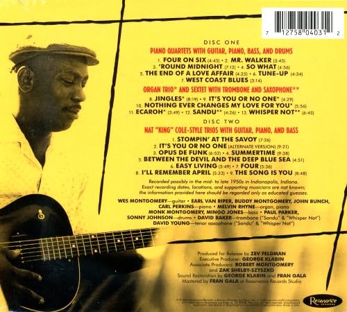 Wes Montgomery - Back On Indiana Avenue - The Carroll DeCamp Recording image 2