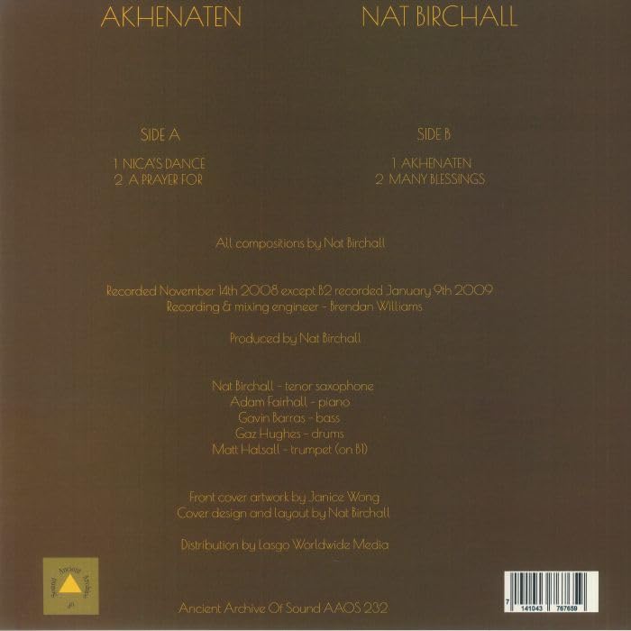 NAT BIRCHALL - Akhenaten - Vinyl Record image 2