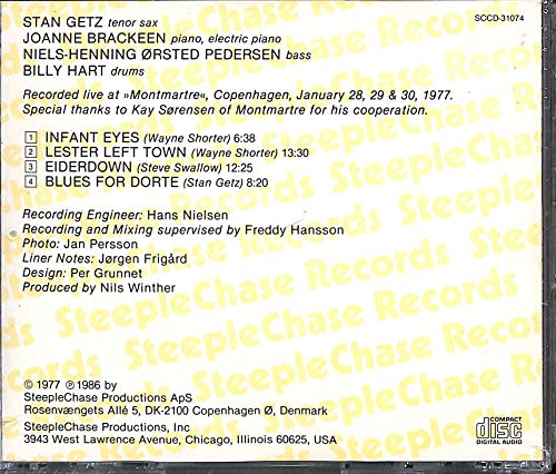 Stan Getz Quartet - Live At Montmartre Vol. 2 - CD image 2