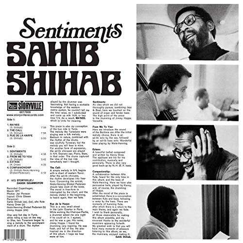 SHIHAB SAHIB - SENTIMENTS - Vinyl Record image 2