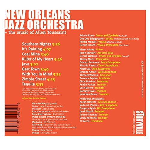 New Orleans Jazz Orc - Songs - The Music of Allen Toussaint - CD image 2