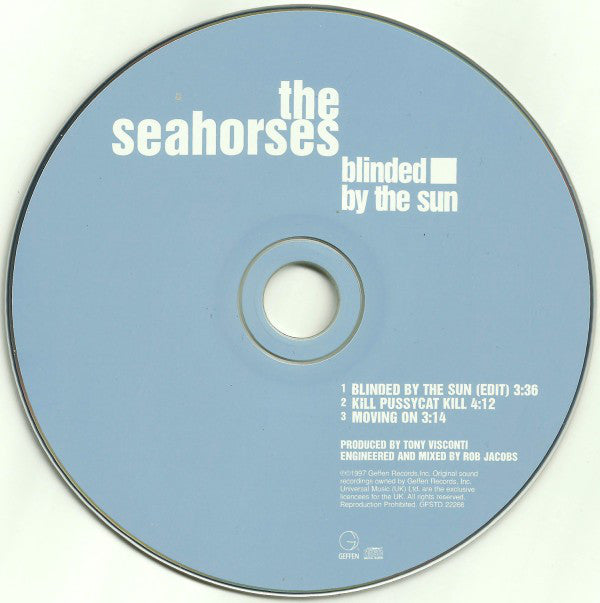 Seahorses - Blinded By The Sun - Used CD image 3