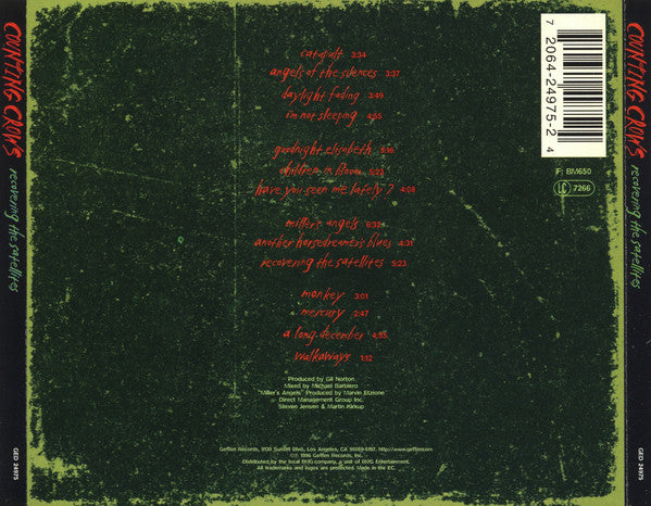 Counting Crows - Recovering The Satellites - Used CD image 2