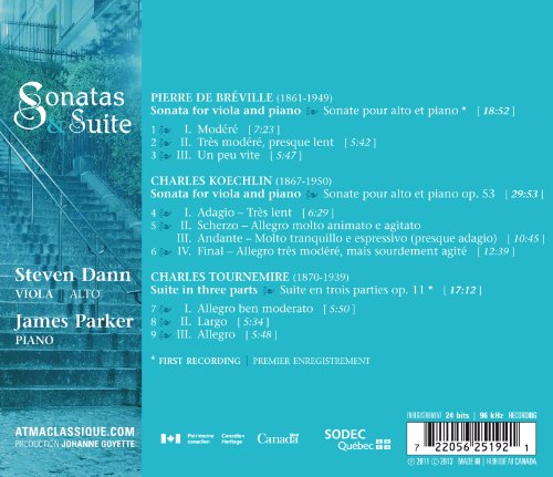 Pierre de Bréville - De Bréville/Koechlin/Tournemire: Sonatas & Suite image 2
