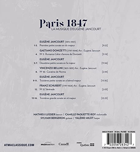 PARIS 1847: The Music Of Eugene Jancourt - CD image 2