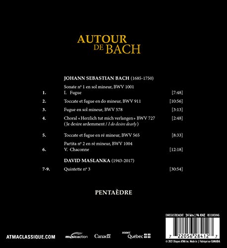 Autour de Bach - CD image 2