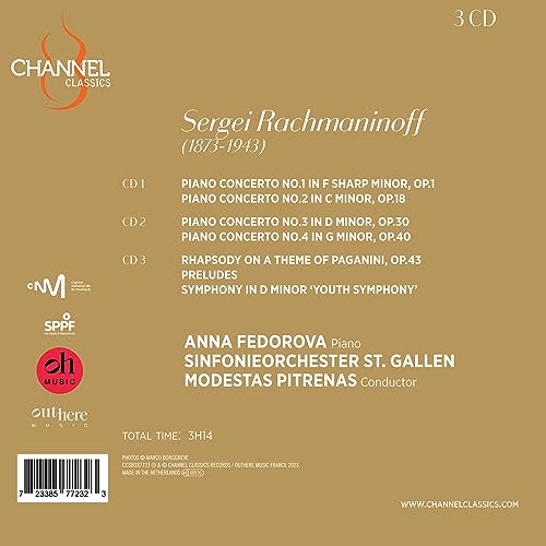 ANNA FEDOROVA; SINFO - RACHMANINOFF PIANO CONCERTOS - CD image 2