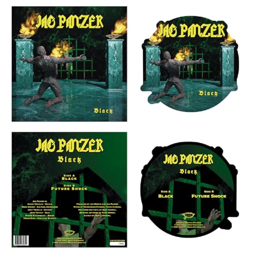 JAG PANZER - BLACK (SHAPED PIC DISC) - Vinyl Record 12PD image 1