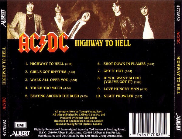 AC/DC - Highway To Hell - Used CD image 2