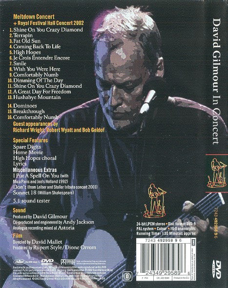 David Gilmour - In Concert - DVD image 2