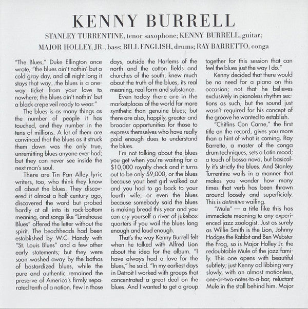 Kenny Burrell - Midnight Blue - CD image 5