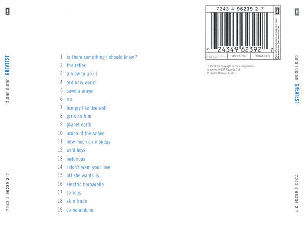 Duran Duran - Greatest - Used CD image 7